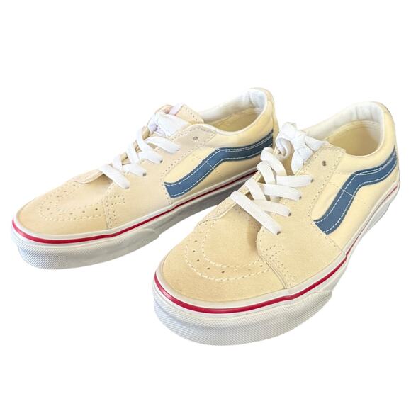 Vans Off White/Cream Suede Textile Unisex Sneakers 5M 6.5W NWOB - Picture 1 of 8